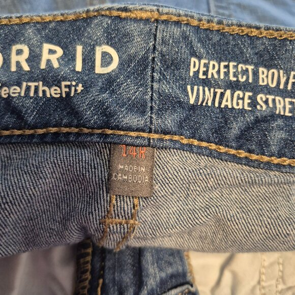 Torrid Perfect Boyfriend Ankle Vintage Jeans Size 14R - Picture 11 of 13